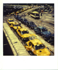 Cabs at Linate airport - 1984